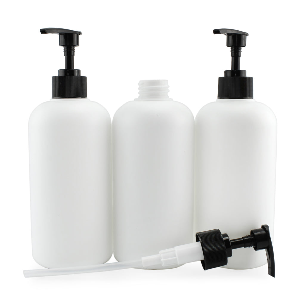 16oz Shower Pump Bottles, Set of 3 (Case of 24 Sets) - 24X_SH_2055_CASE