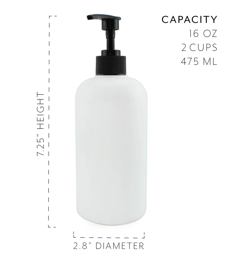 16oz Shower Pump Bottles, Set of 3 (Case of 24 Sets) - 24X_SH_2055_CASE