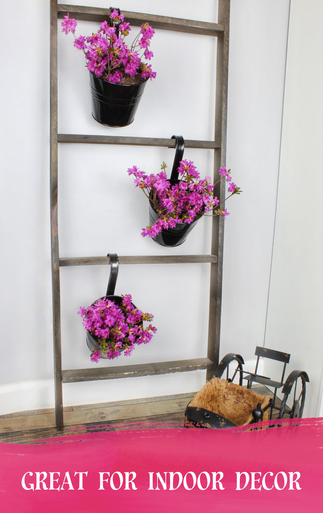 Hanging Flower Pots (Black, Case of 20) - SH_2080_CASE