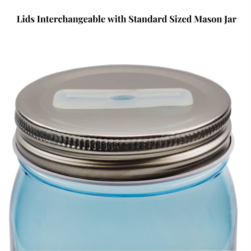 Small Coin Bank Jars (4-Pack, Blue) - CBKit016