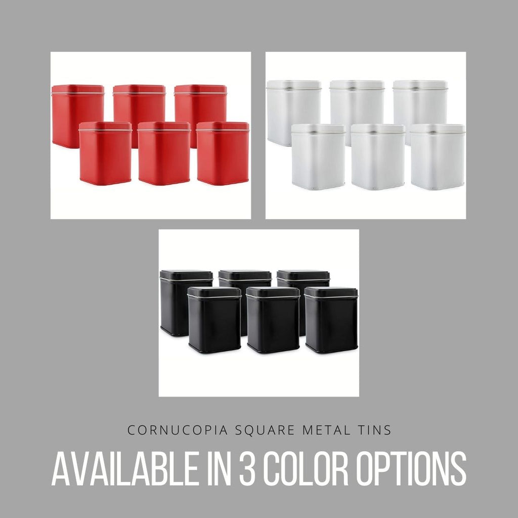 Square Red Metal Tins (6-Pack) - sh2092cb0
