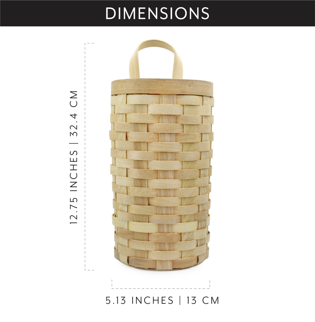 Wicker Grocery Bag Holder (Natural, Case of 9) - 9X_SH_2083_CASE