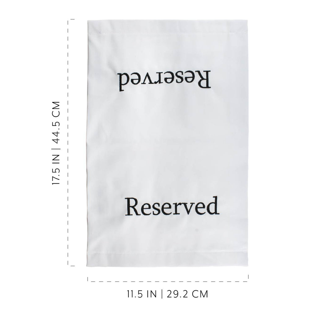 Reserved Chair/Pew Cloths (4-Pack, White) - sh2094dar0