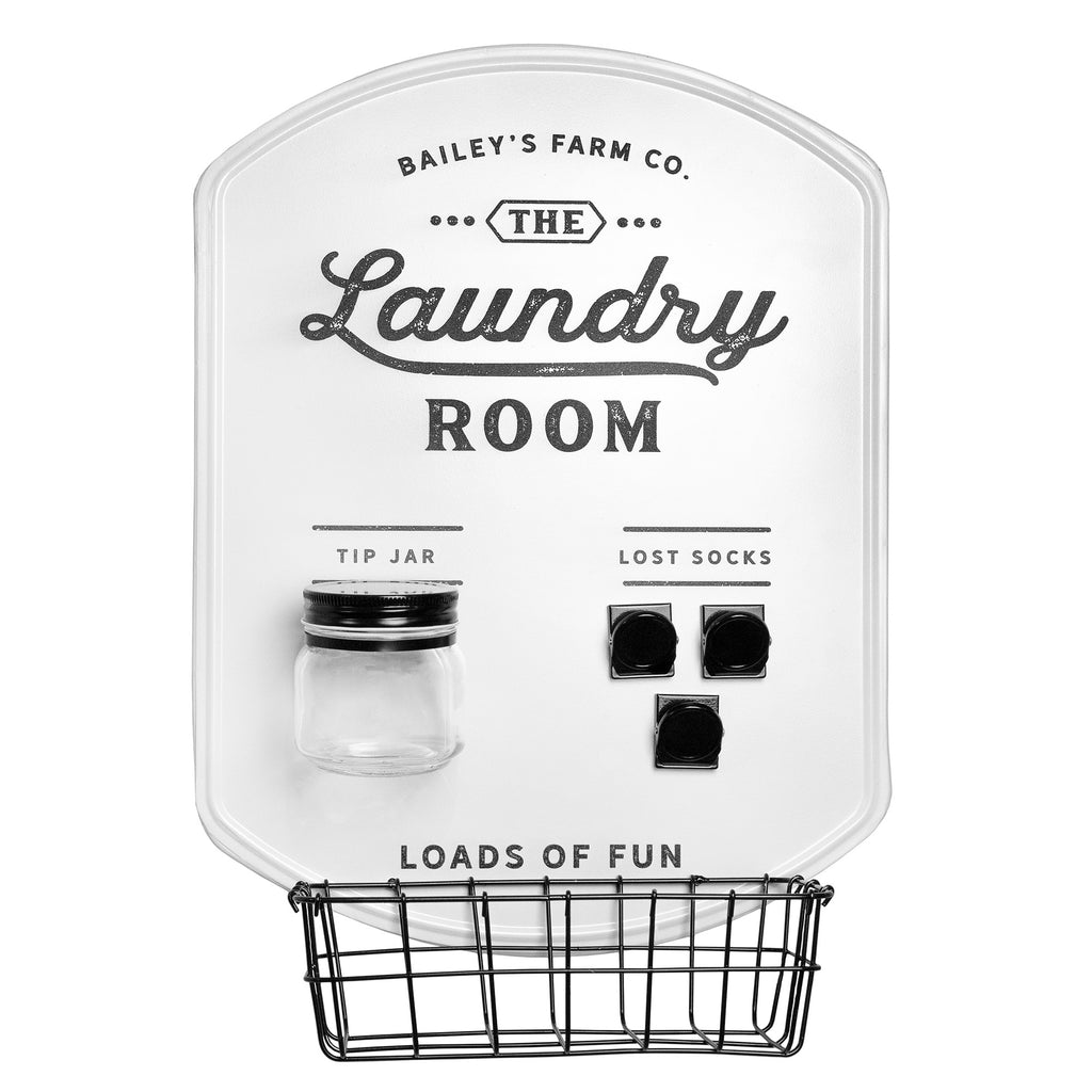 Farmhouse Enamelware Laundry Room Sign (Case of 4) - 4X_SH_2102_CASE