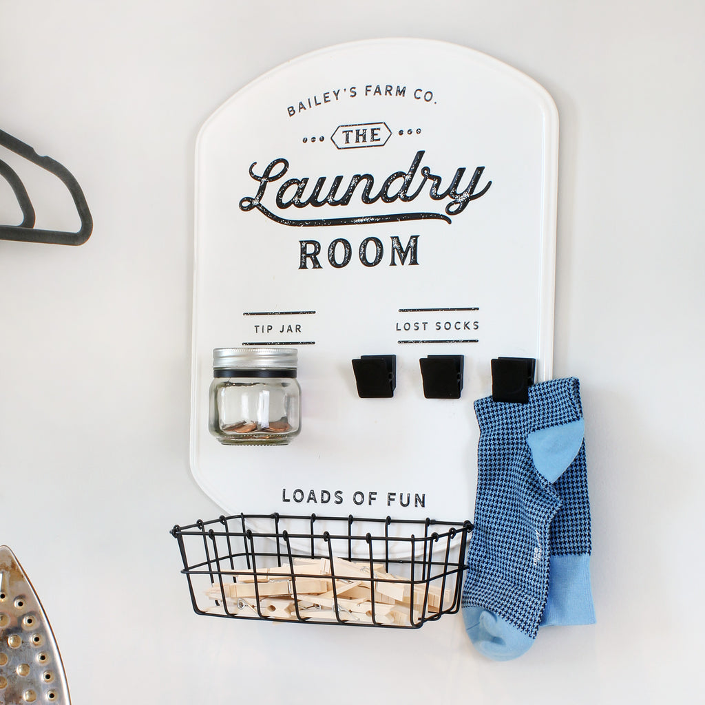 Farmhouse Enamelware Laundry Room Sign - sh2102ah1