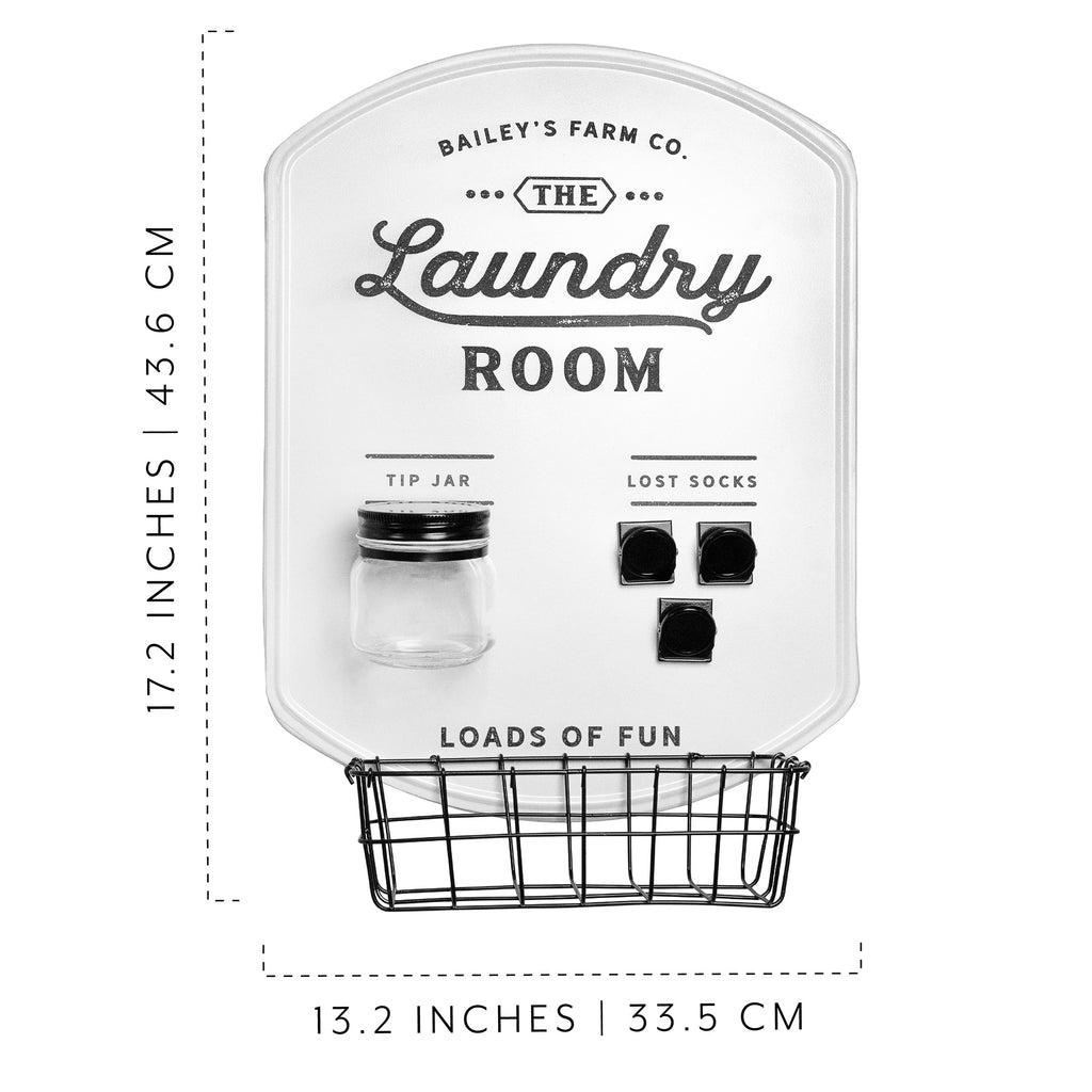 Farmhouse Enamelware Laundry Room Sign (Case of 4) - 4X_SH_2102_CASE