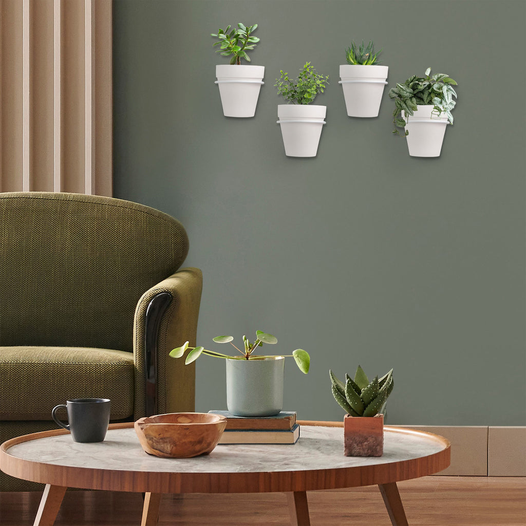 Wall Mounted Planter Rings w/ Pots 8pc Set (Case of 48) - 12X_SH_2105_CASE