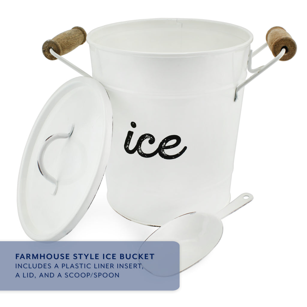 Rustic Enamelware Ice Bucket (Case of 8) - SH_2025_CASE