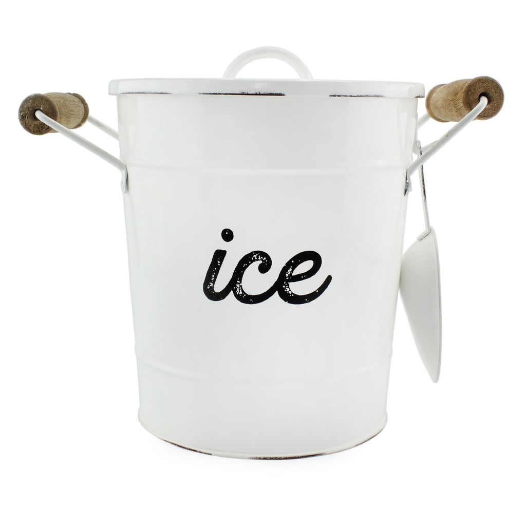 Rustic Enamelware Ice Bucket (Case of 8) - 8X_SH_2025_CASE