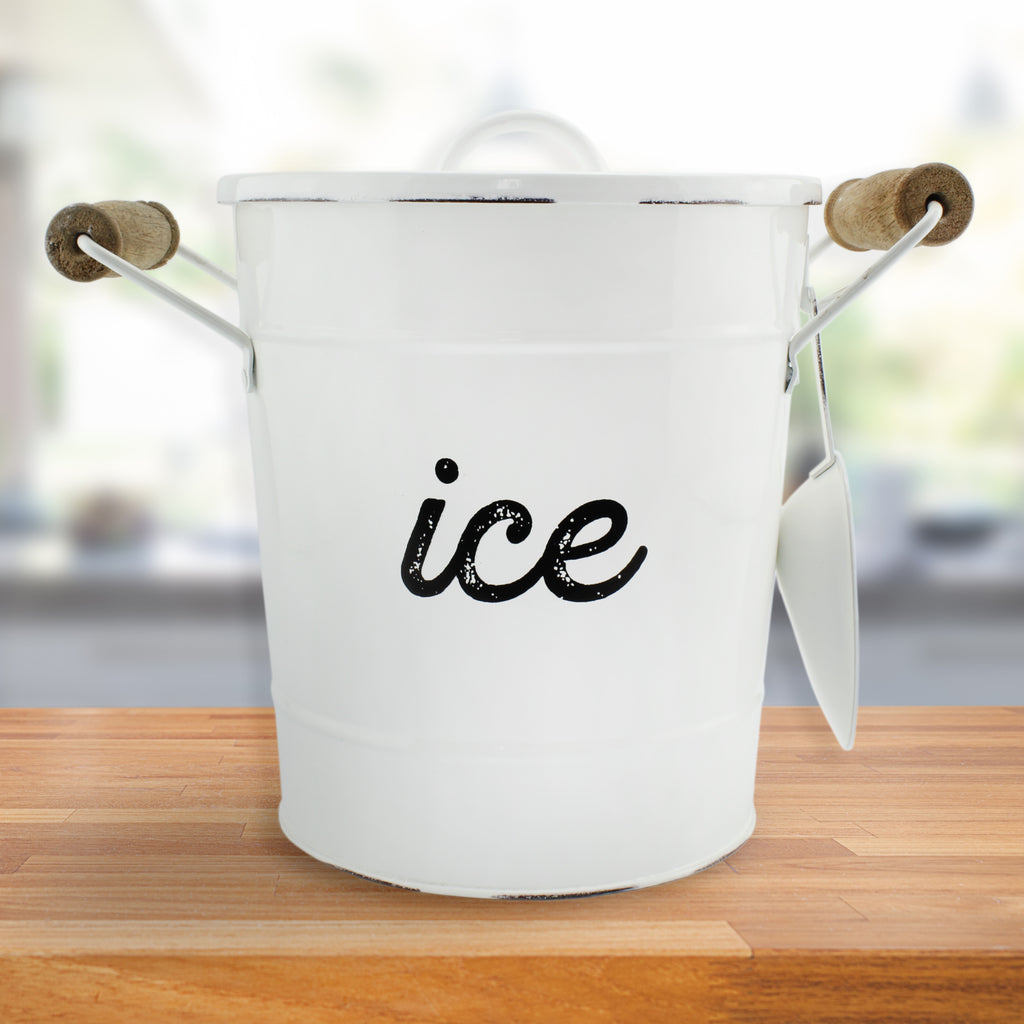 Rustic Enamelware Ice Bucket (Case of 8) - 8X_SH_2025_CASE