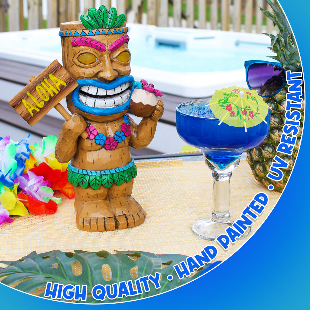 Solar Garden Tiki Statues (Case of 3 Sets) - 3X_SH_2113_CASE