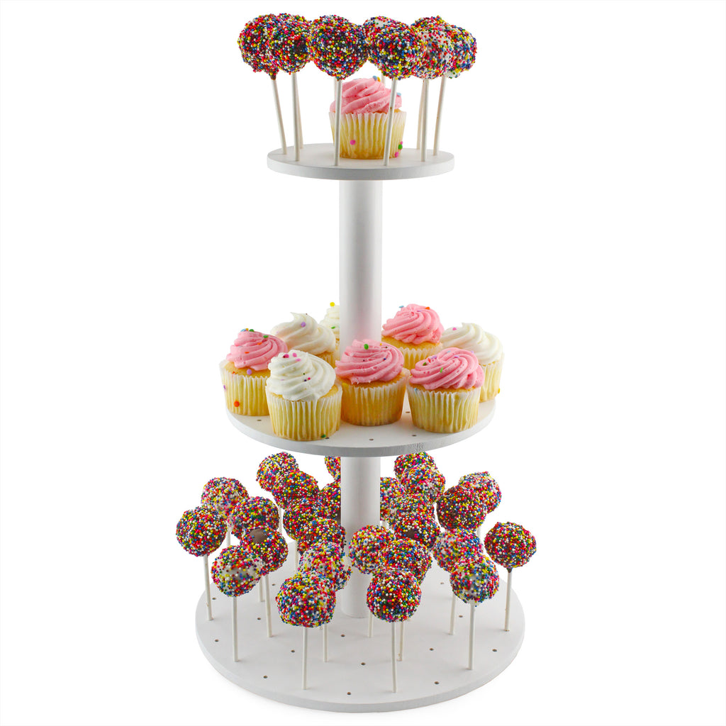 Cake Pop / Cupcake Stand (3-Tiered, Case of 8) - 8X_SH_2116_CASE