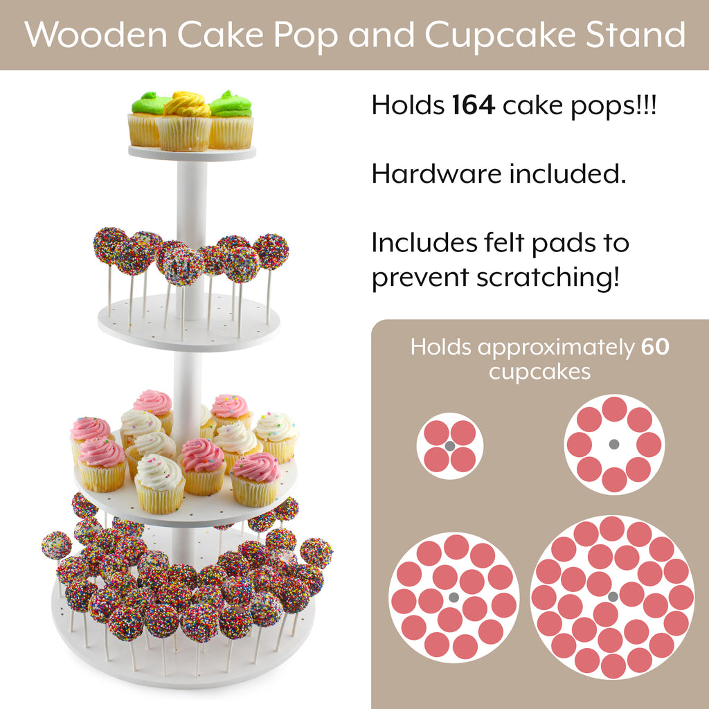 Cake Pop / Cupcake Stand (4-Tiered, Case of 7) - 7X_SH_2117_CASE