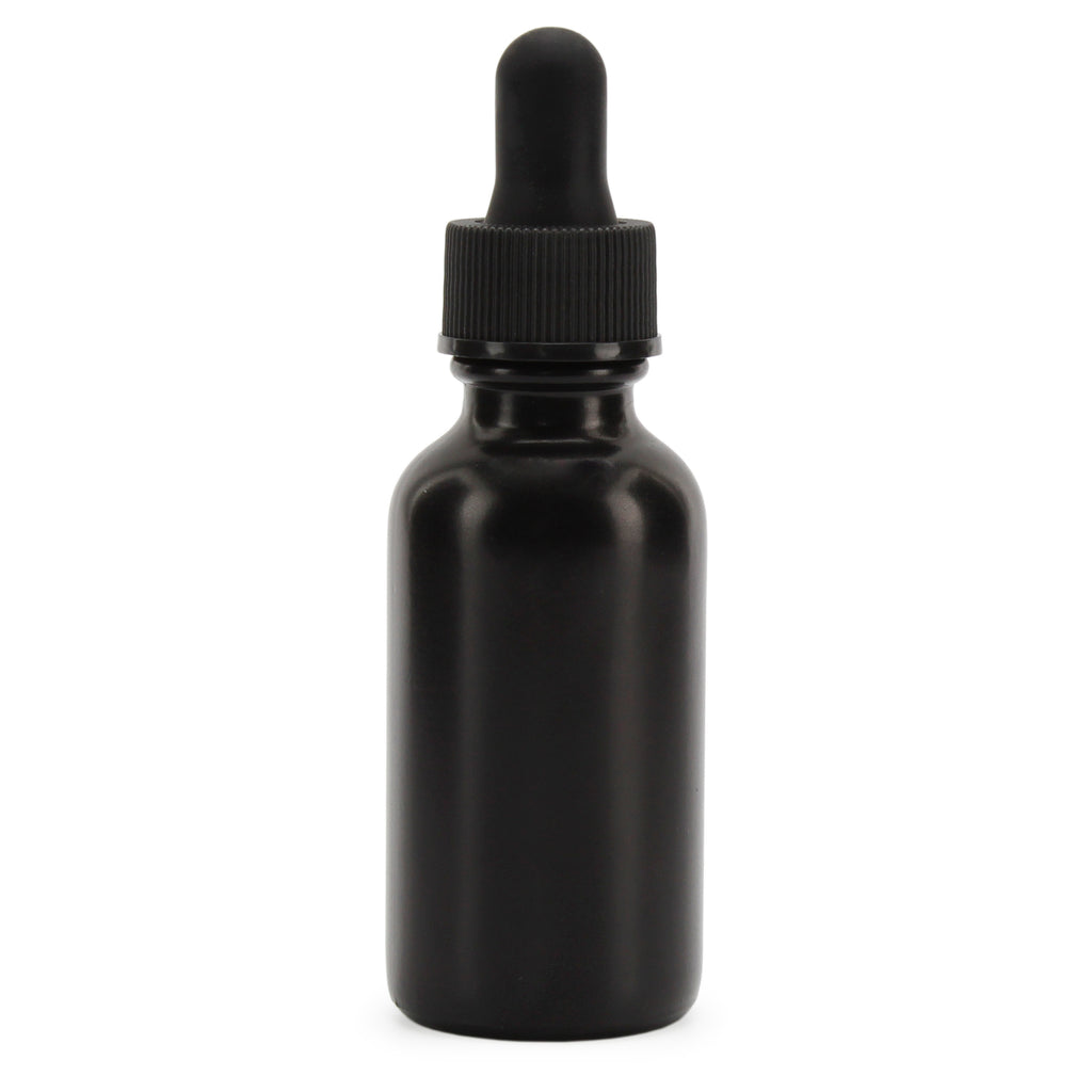 1oz Black Eye Dropper Bottles (Case of 144) - SH_1221_CASE