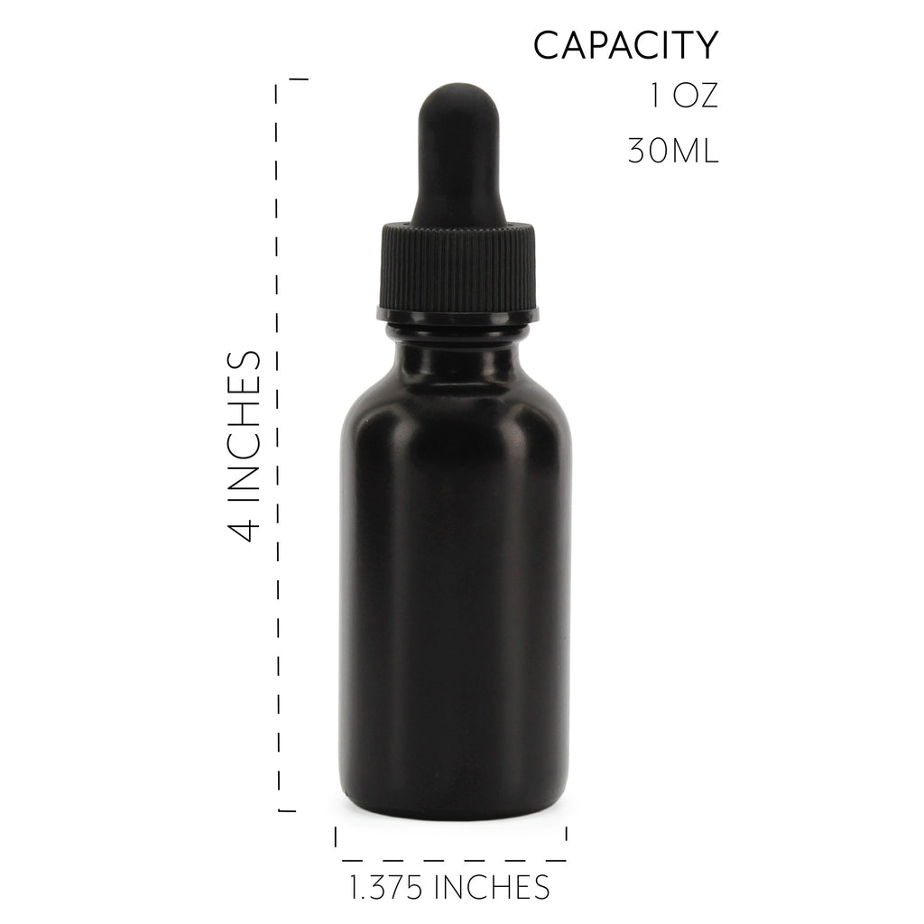 1oz Black Eye Dropper Bottles (Case of 144) - 24X_SH_1221_CASE