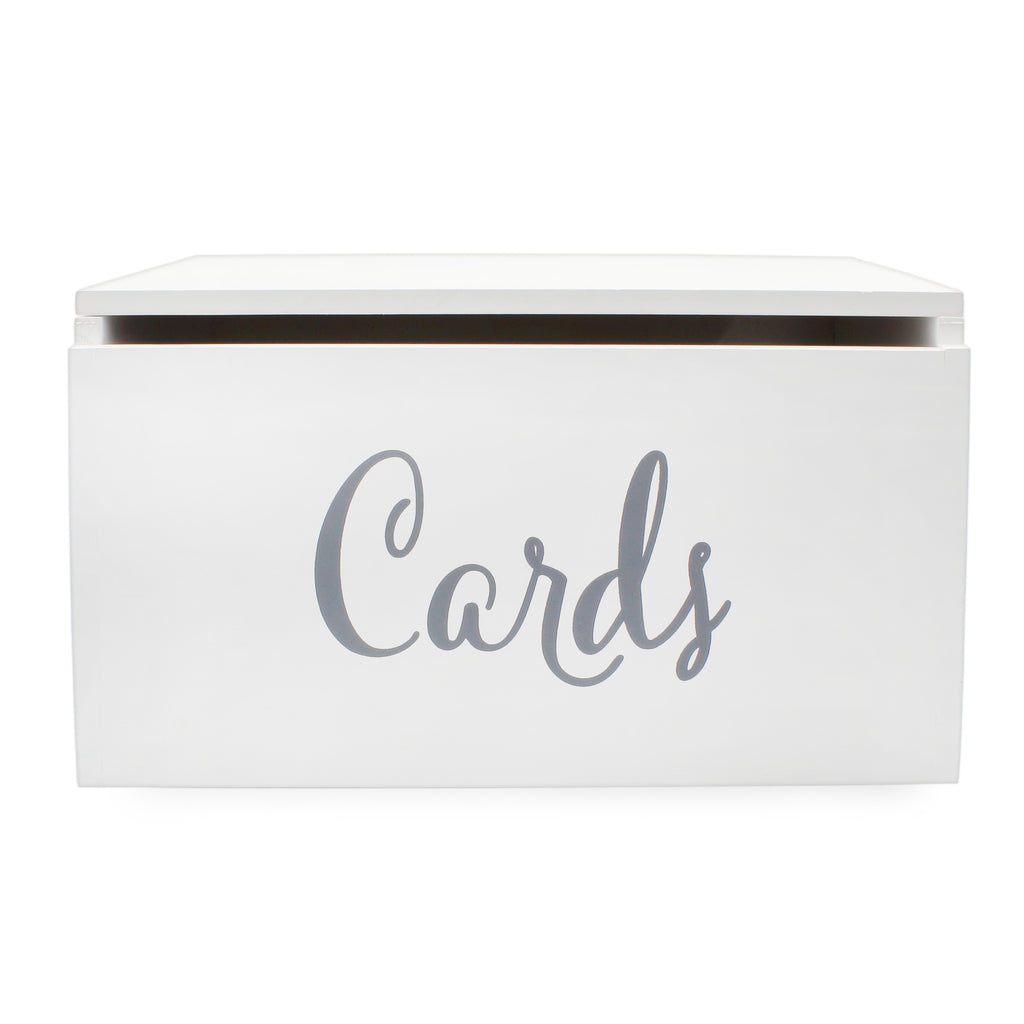 Wooden Wedding Card Box for Reception (White) - sh2121dar0