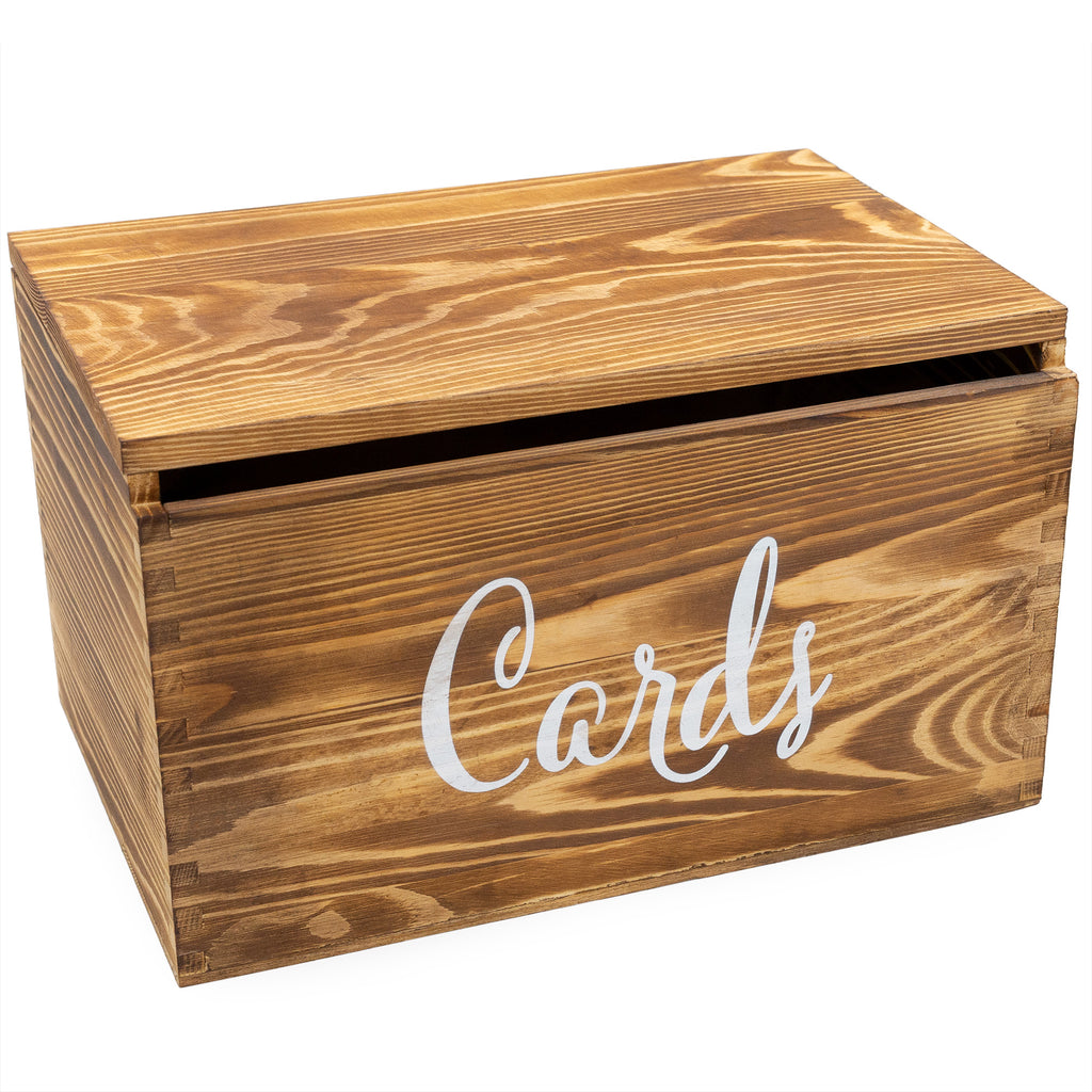 Wooden Wedding Card Box for Receptions (Brown) - sh2122dar0