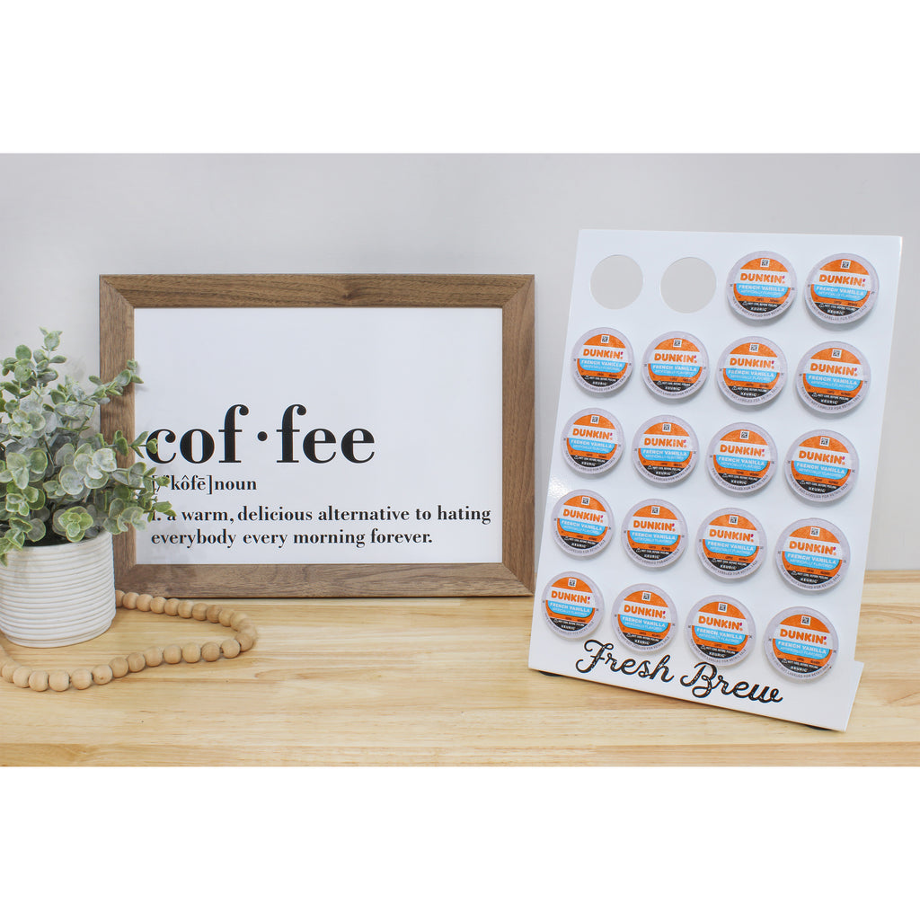 Enamelware Coffee Pod Stand (White, Case of 8) - SH_2128_CASE