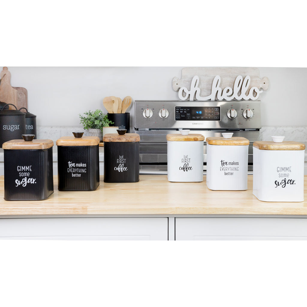 Farmhouse Metal Canisters (Set of 3) - Var3pc