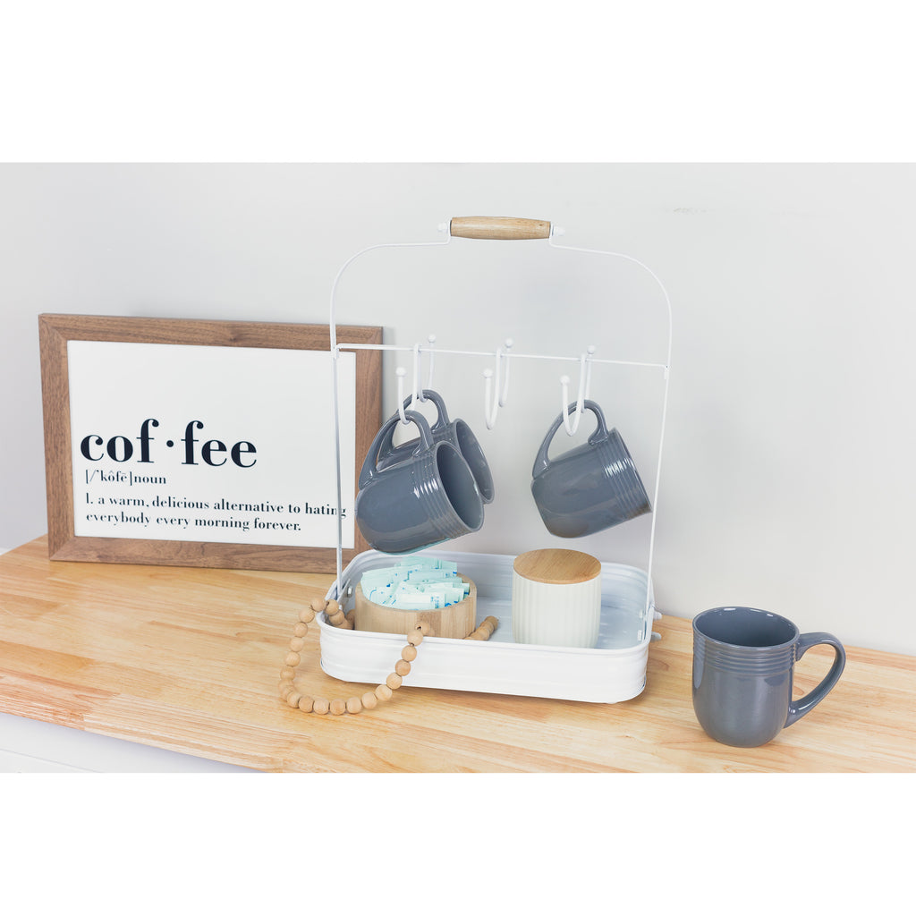 Enamelware Coffee Mug Rack (Case of 3) - 3X_SH_2123_CASE