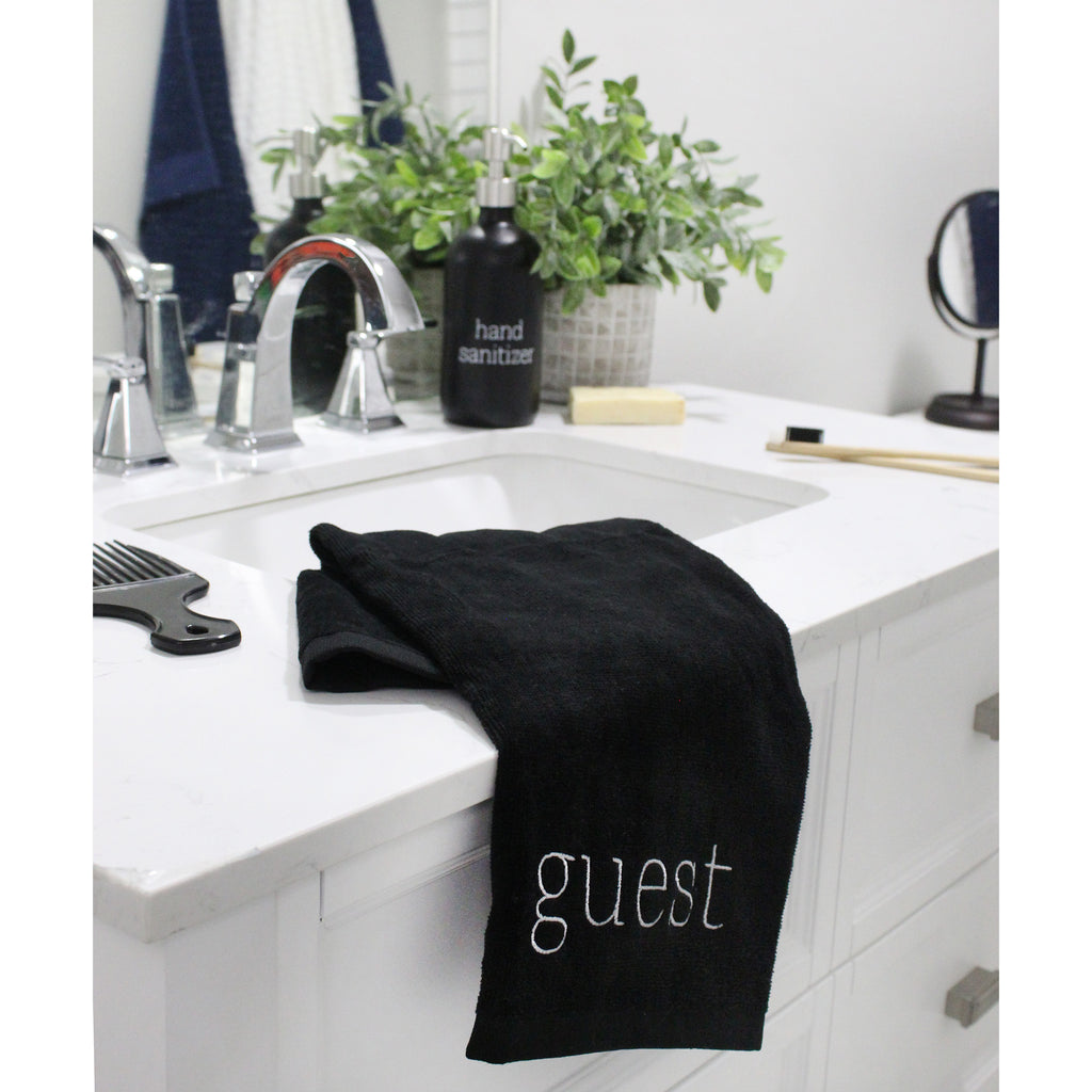 Guest Towels (Set of 2, Black) - sh2138ah1