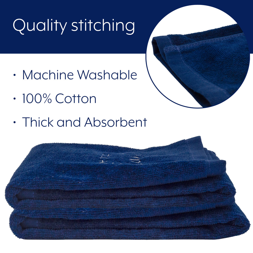 Guest Towels (Set of 2, Navy Blue) - sh2139ah1