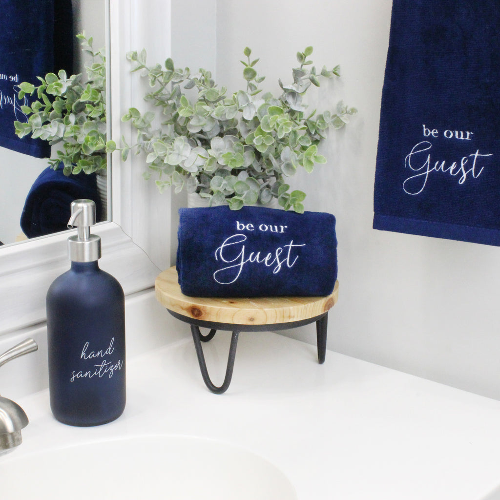 Guest Towels (Set of 2, Navy Blue) - sh2139ah1