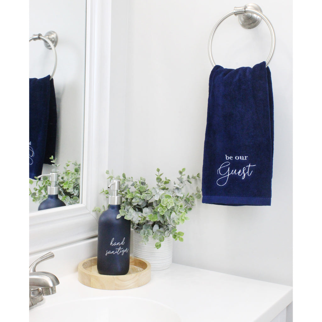 Guest Towels (Set of 2, Navy Blue) - sh2139ah1