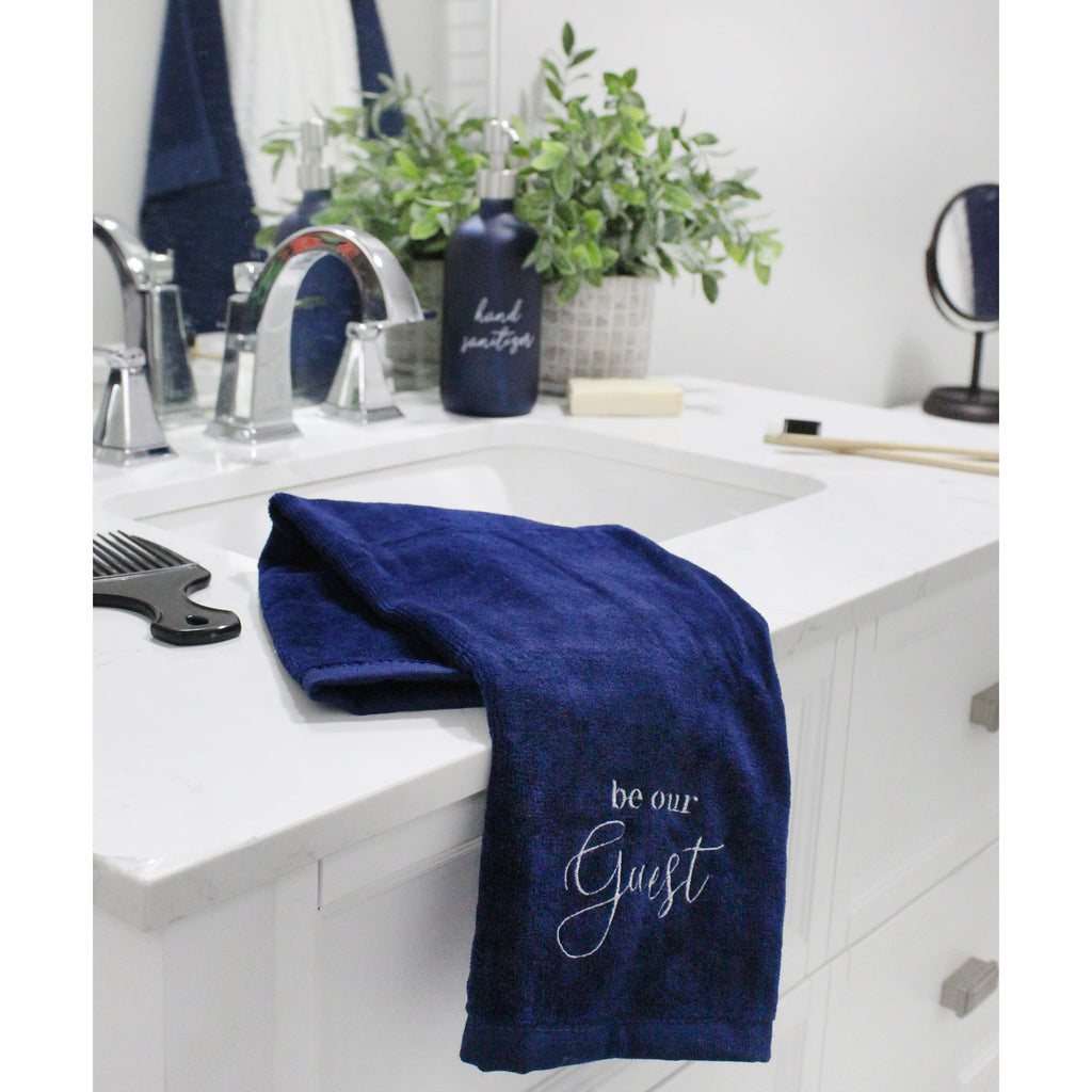 Guest Towels (Set of 2, Navy Blue) - sh2139ah1