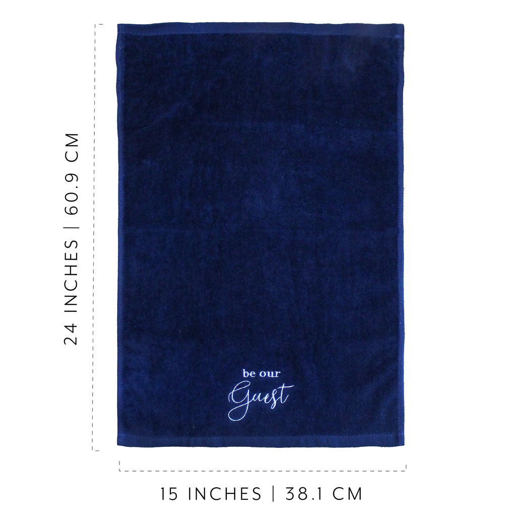 Guest Towels (Set of 2, Navy Blue) - sh2139ah1