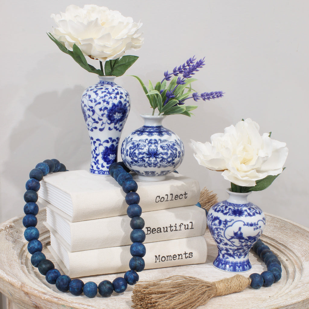 Blue and White Chinoiserie Vases (Case of 16 Sets) - 16X_SH_2141_CASE