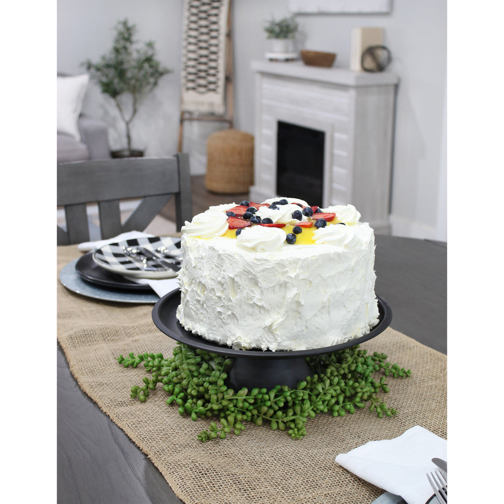 Enamelware Black Cake Stand - sh2144ah1