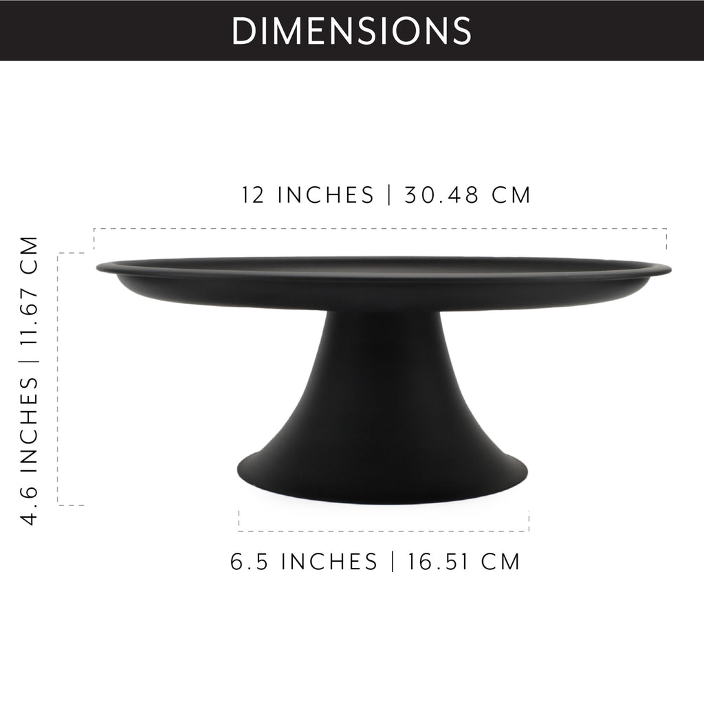 Enamelware Black Cake Stand - sh2144ah1