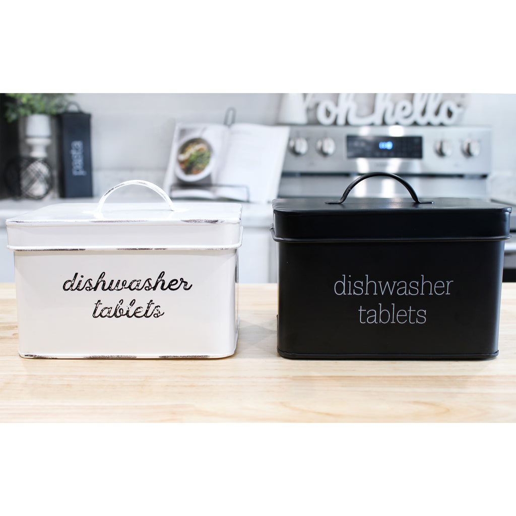 Enamelware Dishwasher Pod Holder, Tablet Container - VarDishPod