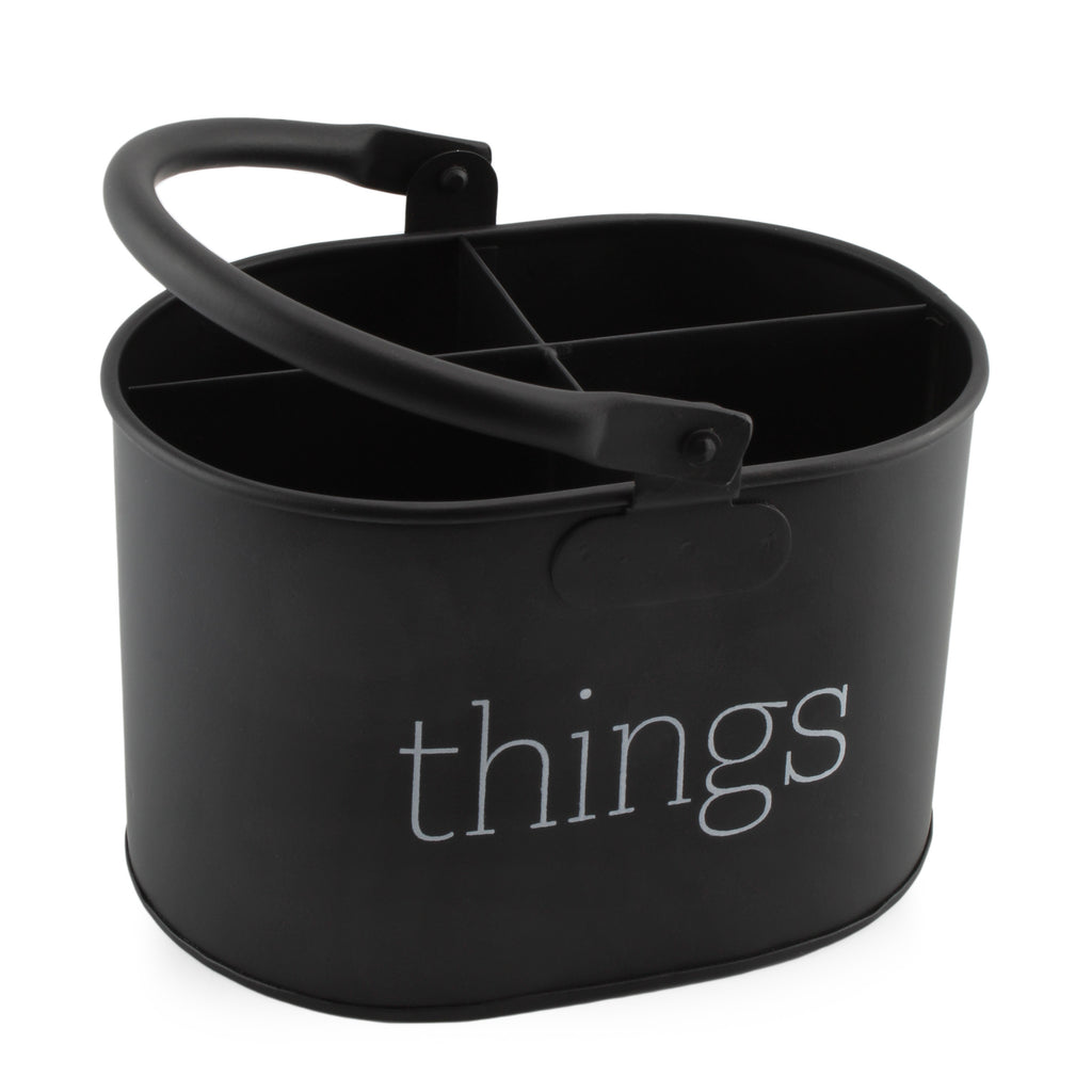 Contemporary Black Enamelware Things Caddy (Case of 24) - 24X_SH_2146_CASE