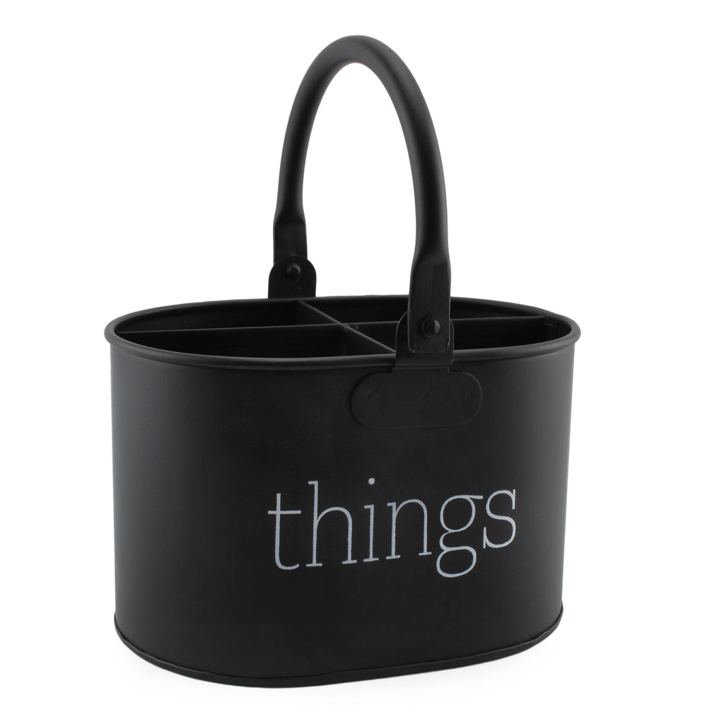 Contemporary Black Enamelware Things Caddy (Case of 24) - 24X_SH_2146_CASE