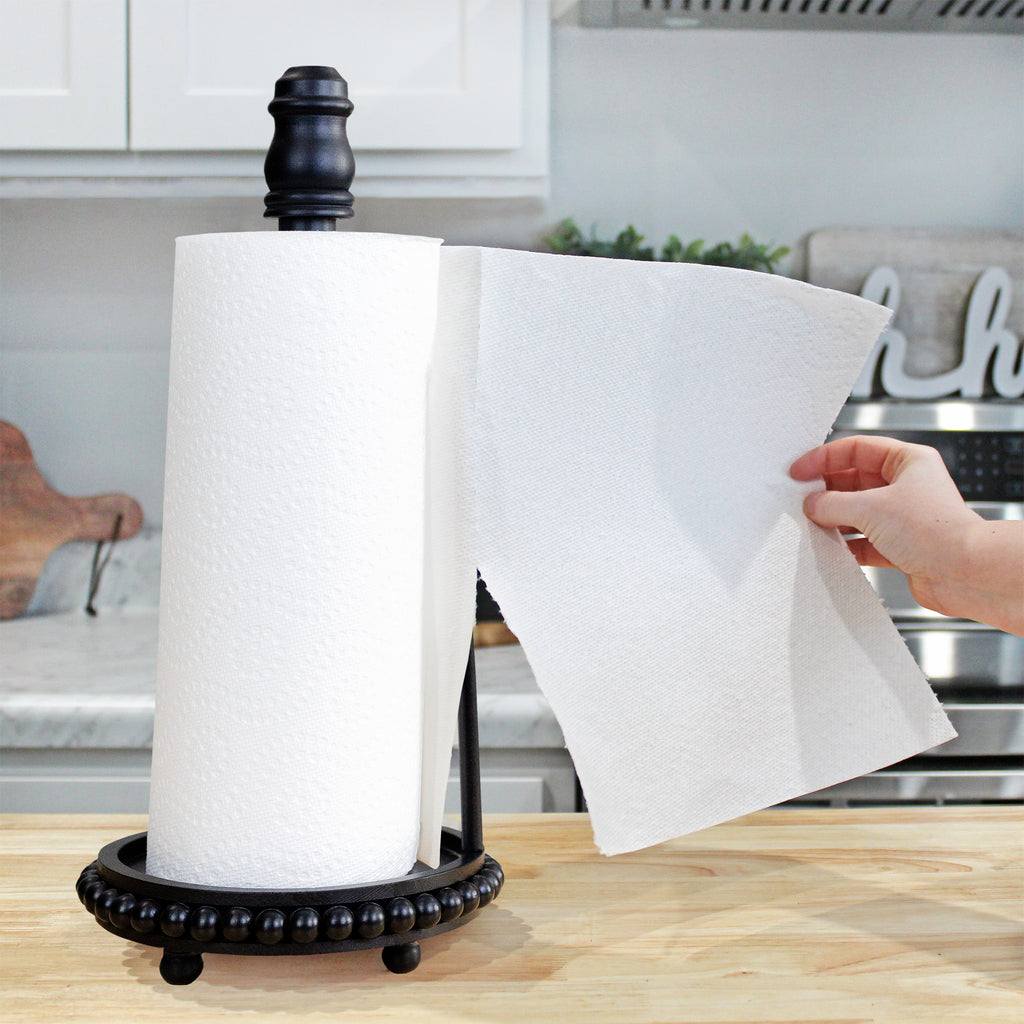 Farmhouse Paper Towel Holder (Black) - sh2140ah1
