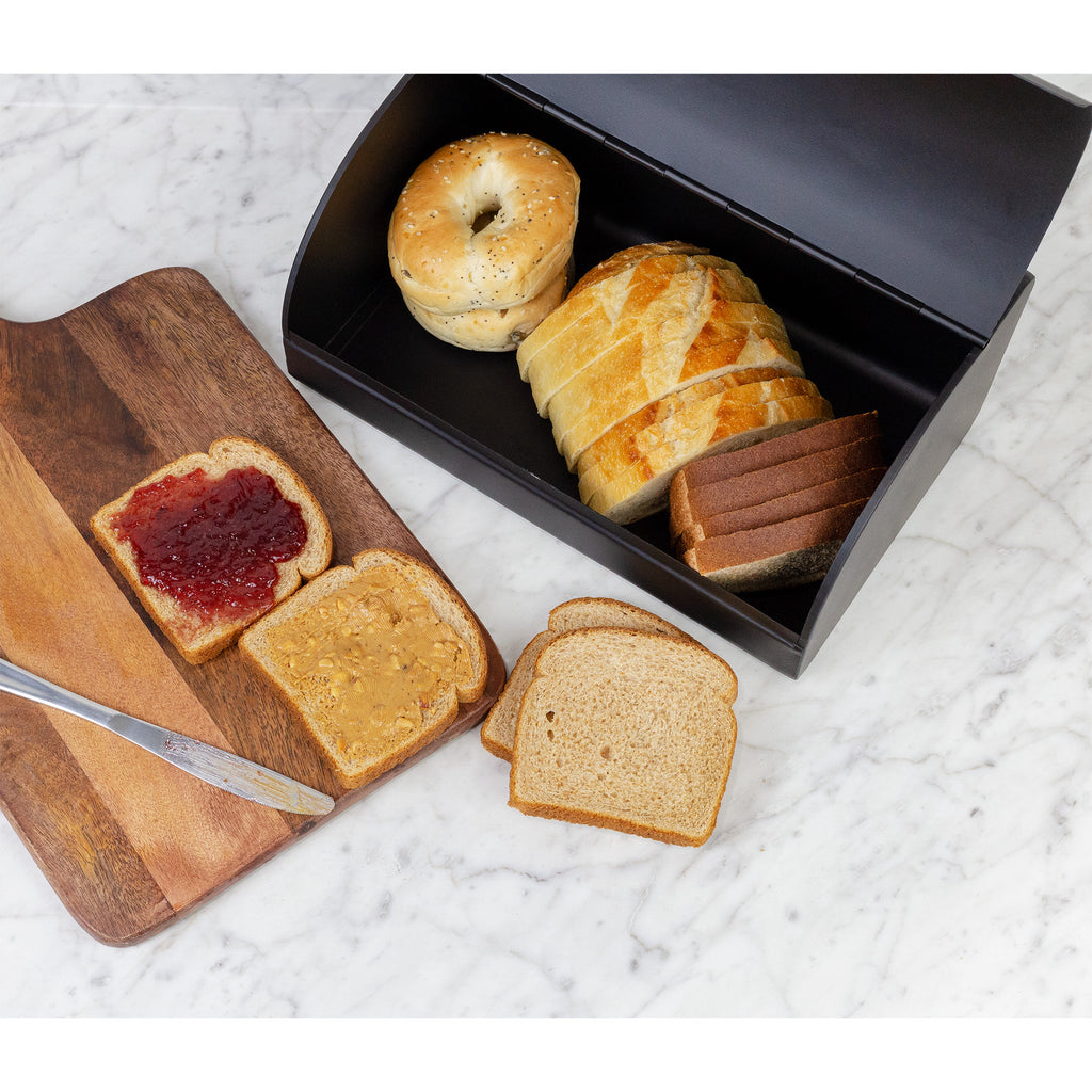 Farmhouse Black Bread Box (Case of 6) - 6X_SH_2174_CASE