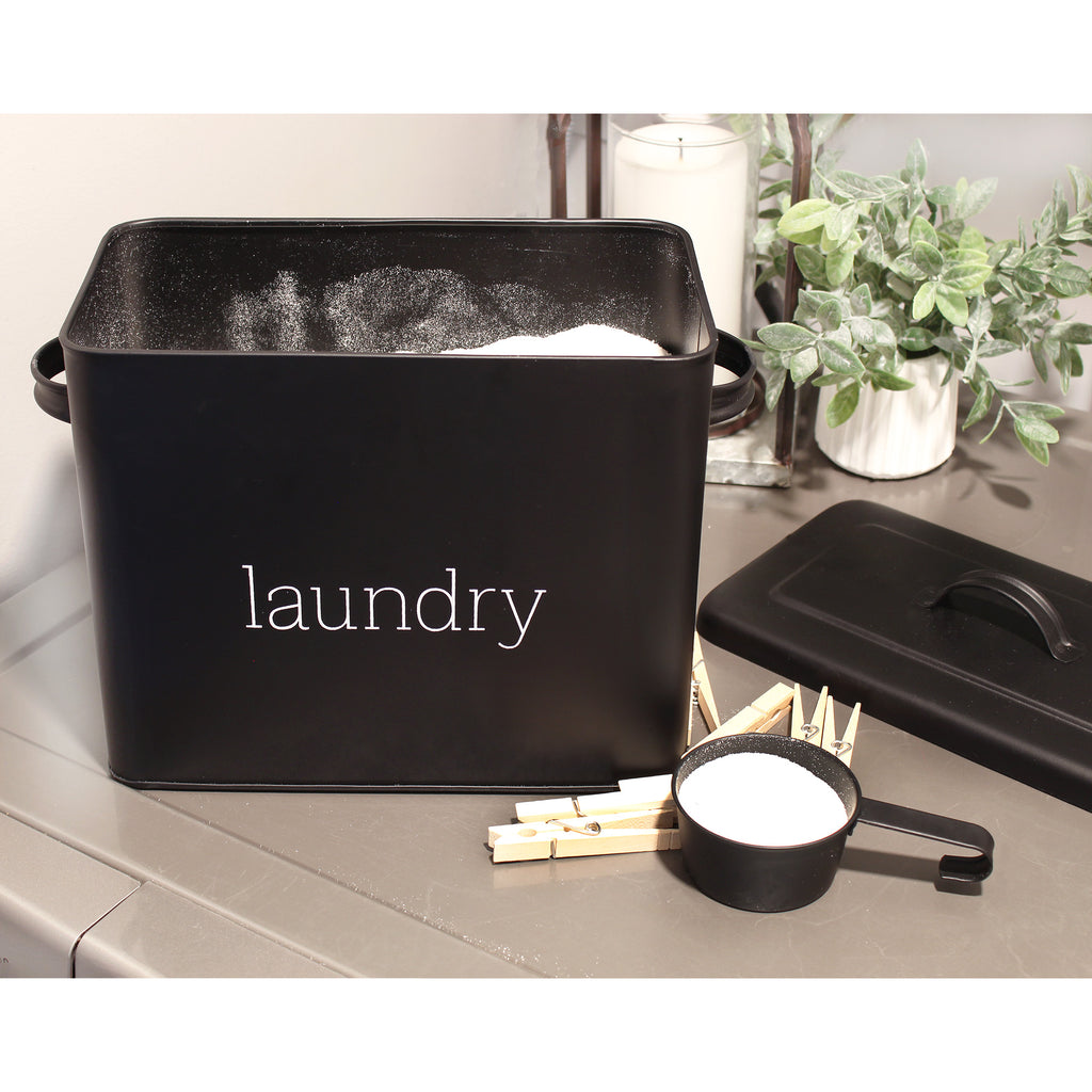 Contemporary Laundry Powder Container (Black) - sh2175ah1