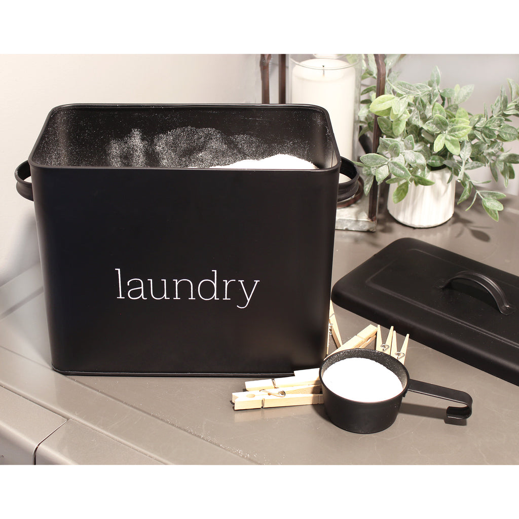 Contemporary Laundry Powder Container (Black, Case of 6) - 6X_SH_2175_CASE