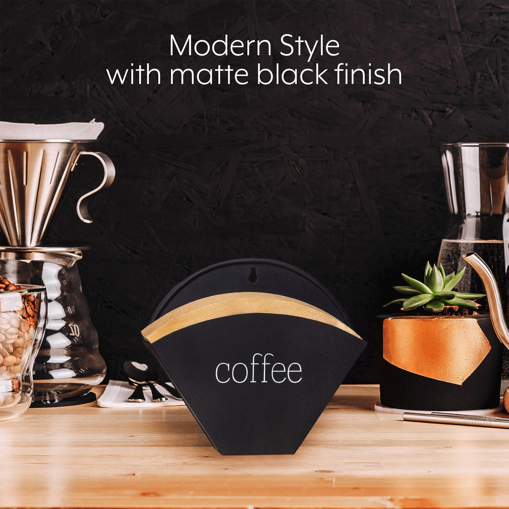 Enamelware Cone Coffee Filter Holder (Black) - sh2176ah1