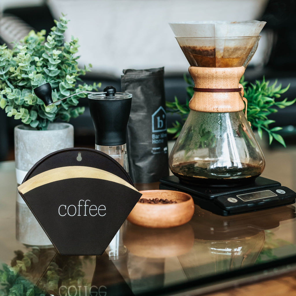Black Enamelware Cone Shaped Coffee Filter Holder - sh2176ah1