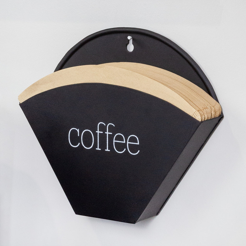 Enamelware Cone Coffee Filter Holder (Black) - sh2176ah1