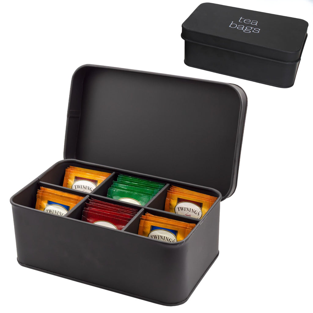 Enamelware Tea Bag Box (Black) - sh2178ah1