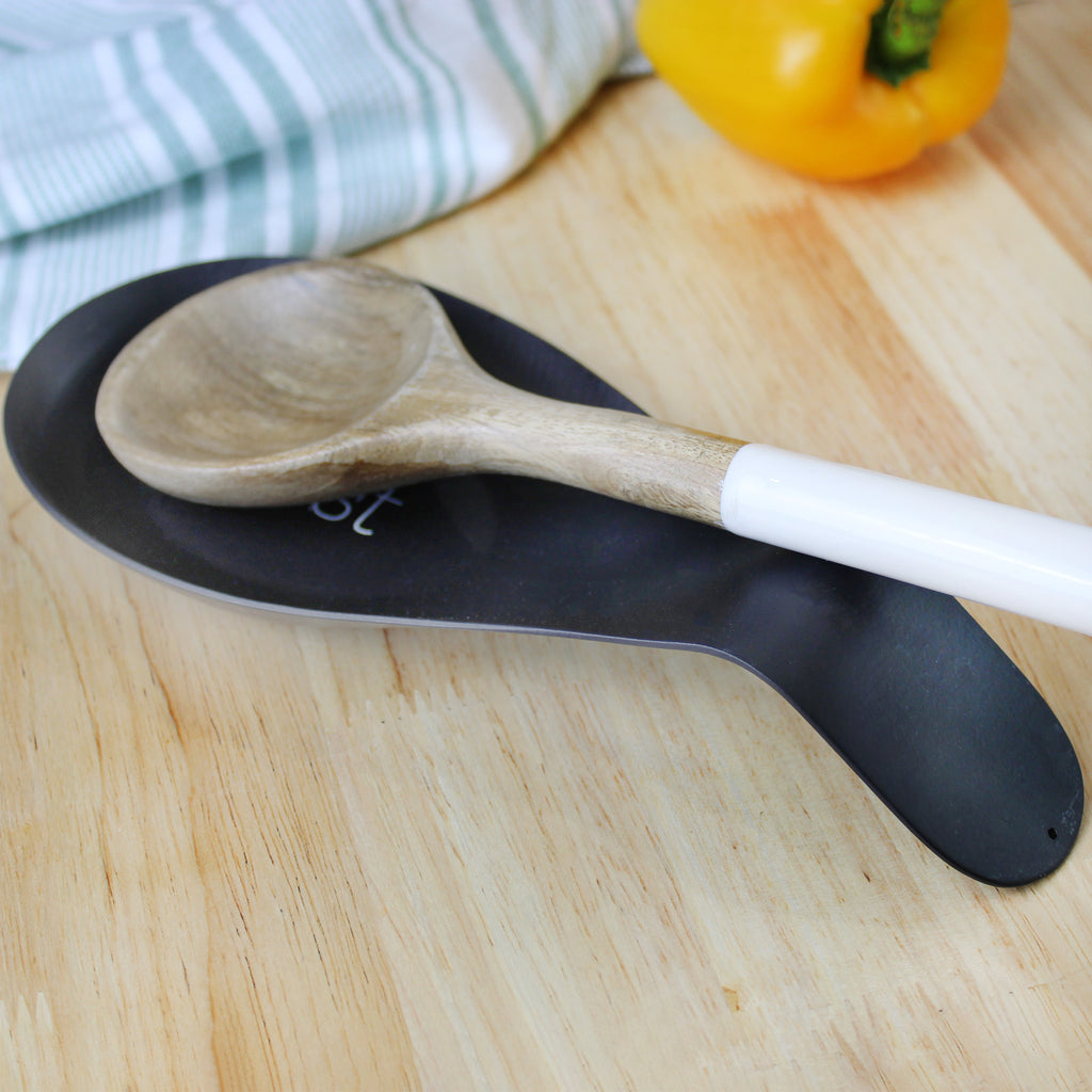 Farmhouse Black Spoon Rest - sh2179ah1