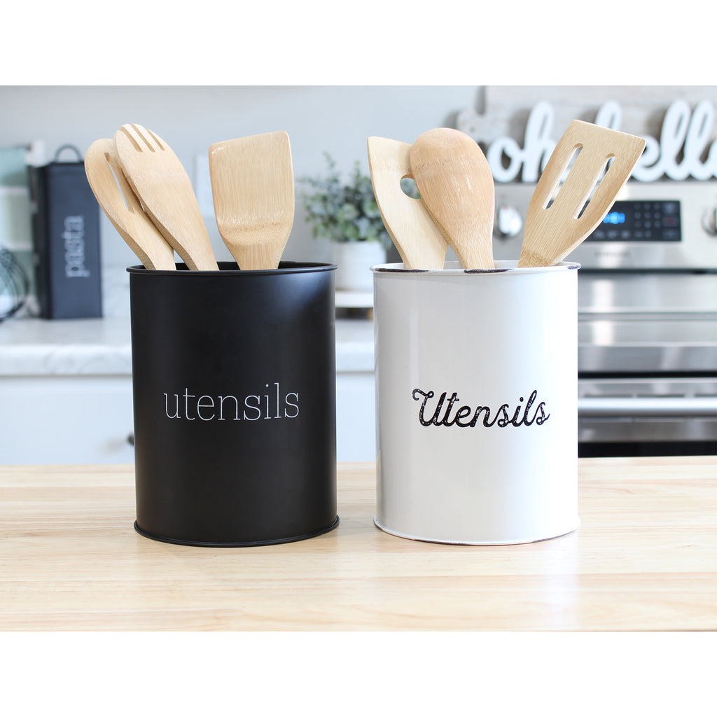 Metal Utensil Holder (Black, Case of 24) - 24X_SH_2180_CASE