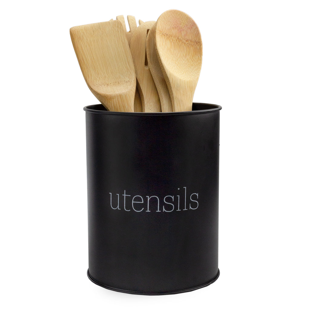 Metal Utensil Holder (Black, Case of 24) - 24X_SH_2180_CASE