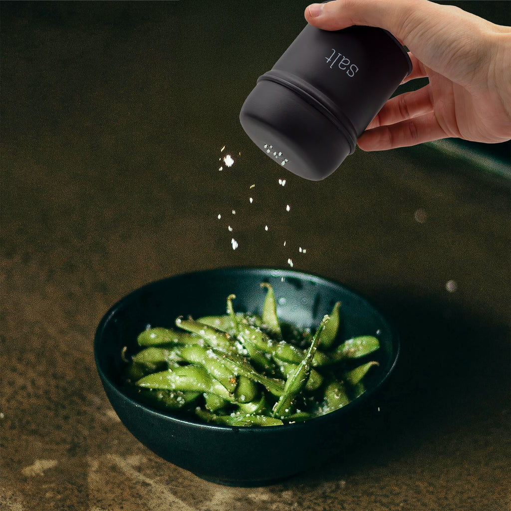 Black Enamelware Salt and Pepper Shaker Set - sh2181ah1