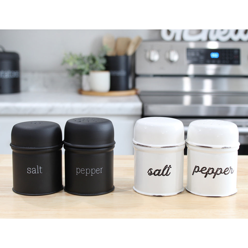 Farmhouse Salt and Pepper Shaker Set (Black) - sh2181ah1