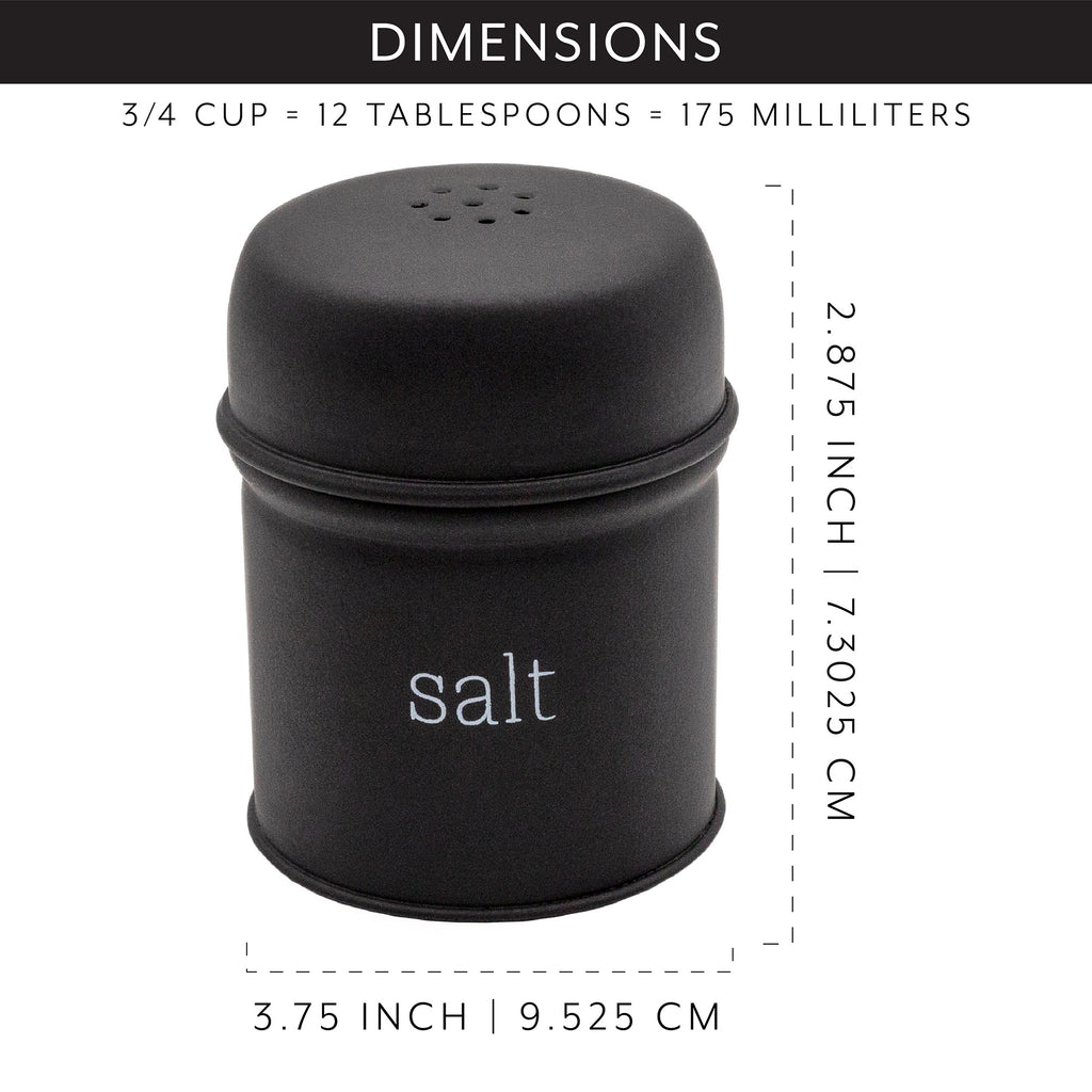 Salt and Pepper Shaker Set (Black, Case of 30) - 30X_SH_2181_CASE